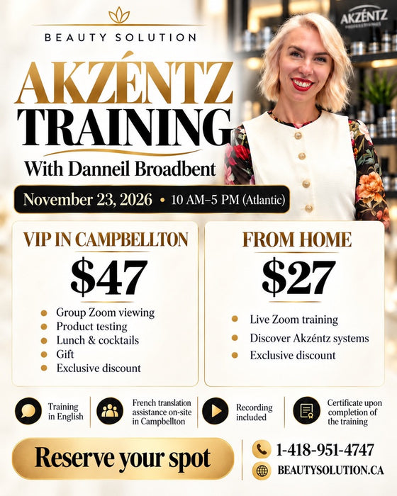 Training Formation Akzentz avec Danneil Broadbent - 23 Novembre 2026