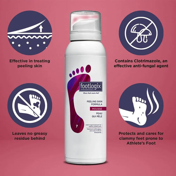 Mousse exfoliante pour la peau