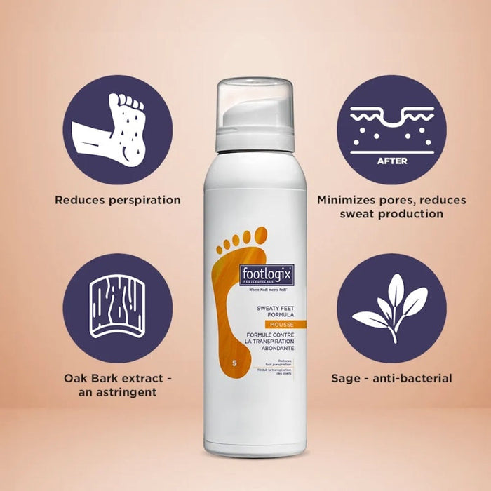Mousse pour pieds moites