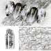 Nail Art Silver Foil Black Mesh