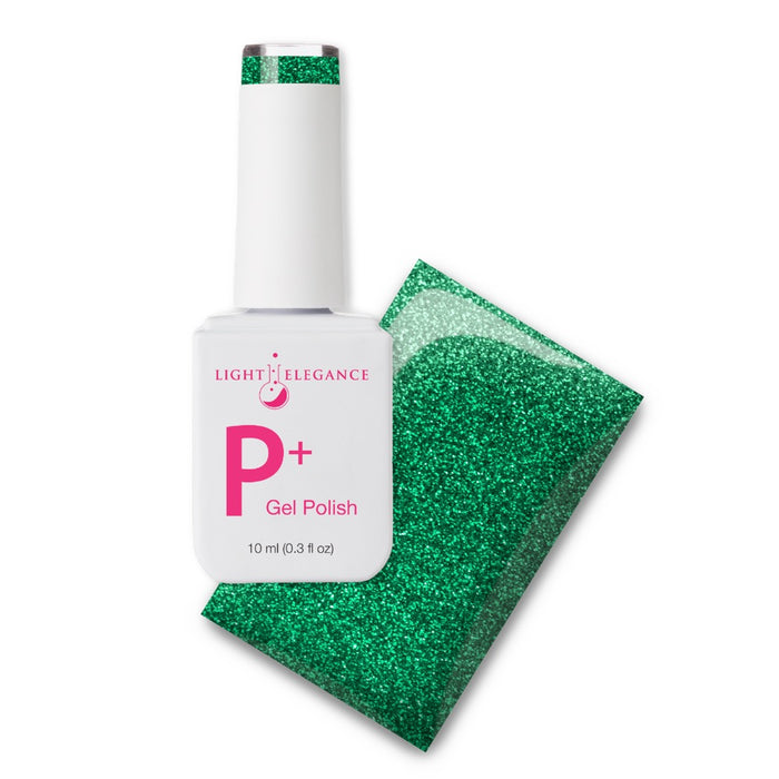 P+ Glitter Polish - Emerald Green