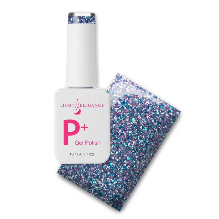 P+ Glitter Polish - Bratty Blue