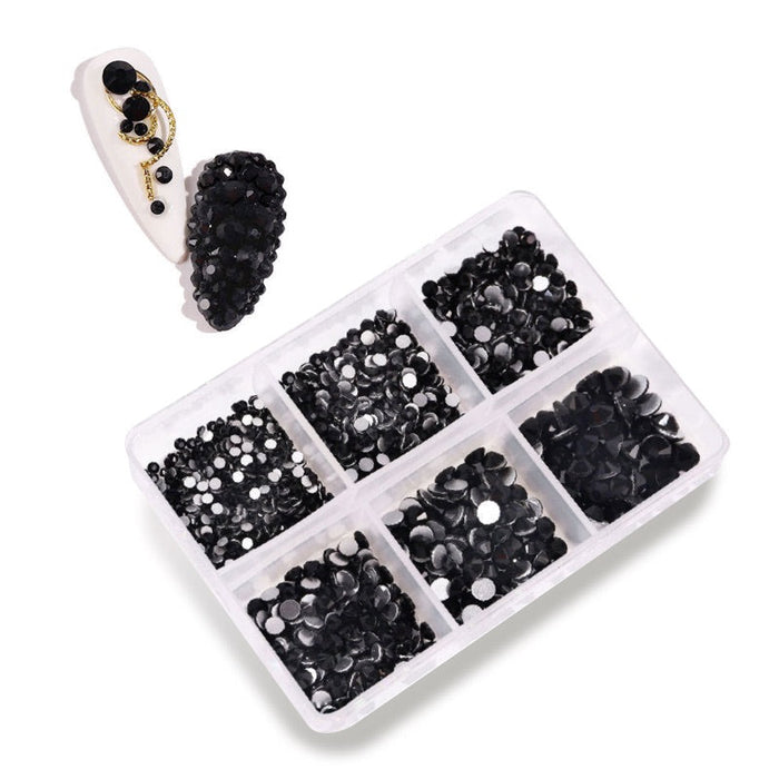 Rhinestone Box Jet Black