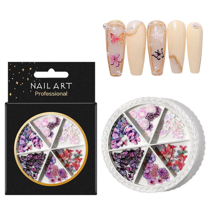 Nail Art Flowers & Butterflies Mix