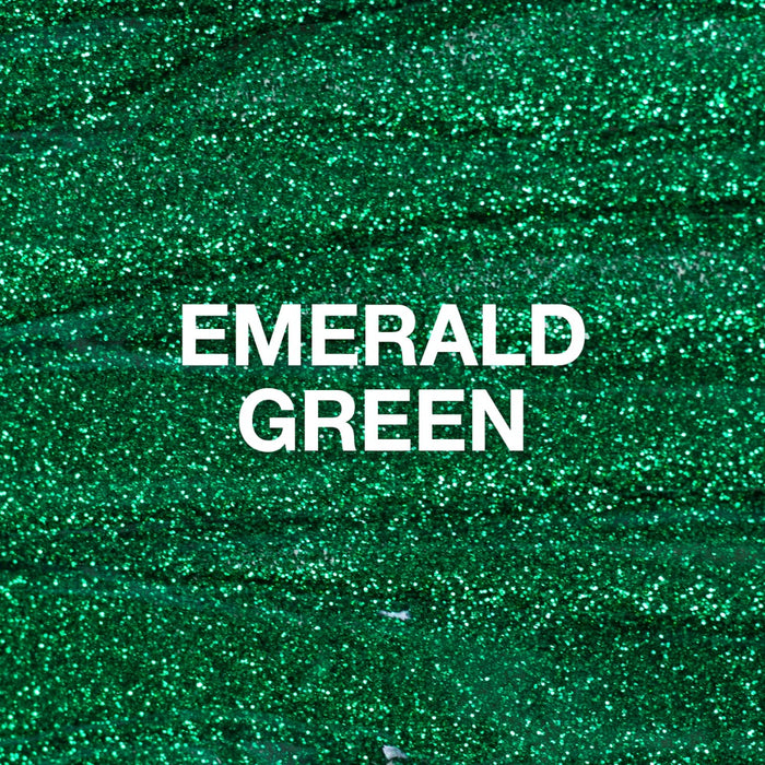 P+ Glitter Polish - Emerald Green