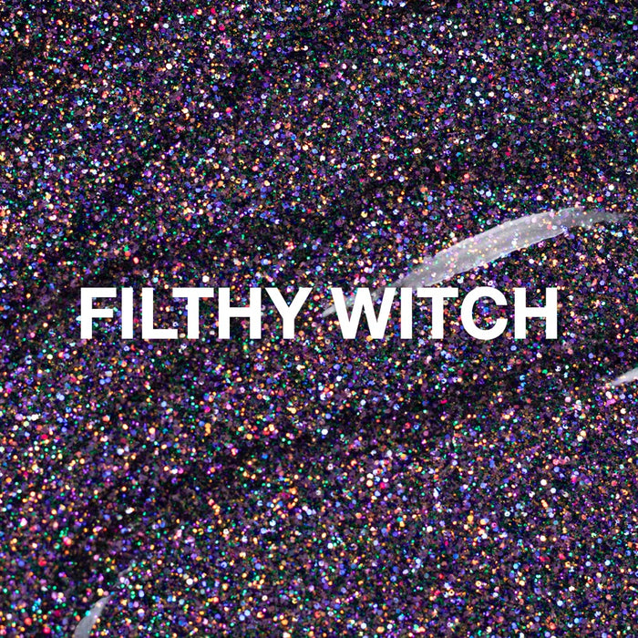 P+ Glitter Polish - Filthy Witch